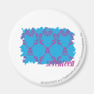 Damask Paars-Aqua 4 Magneet