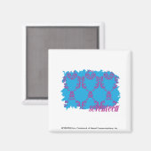 Damask Paars-Aqua 4 Magneet (Voorkant / Achterkant)