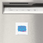Damask Paars-Aqua 4 Magneet (Insitu (Vaatwasser))
