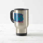 Damask Paars-Aqua 4 Reisbeker (Voorkant links)