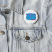 Damask Paars-Aqua 4 Ronde Button 5,7 Cm (In situ)