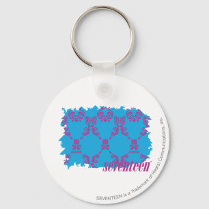 Damask Paars-Aqua 4 Sleutelhanger