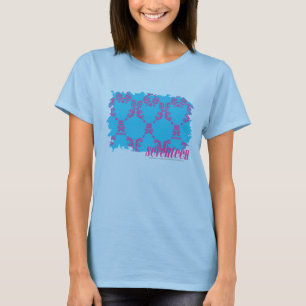 Damask Paars-Aqua 4 T-shirt