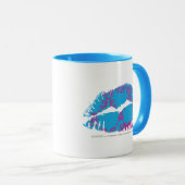 Damask Paars-Aqua Mok (Voorkant rechts)