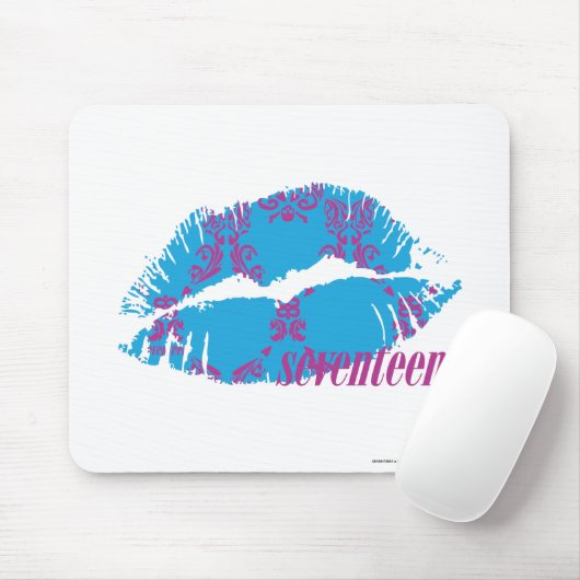 Damask Paars-Aqua Muismat (Met muis)