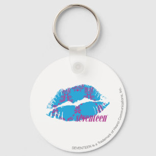Damask Paars-Aqua Sleutelhanger