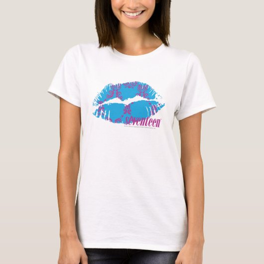 Damask Paars-Aqua T-shirt (Voorkant)