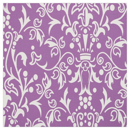 Damask Paars Stof (Swatch)