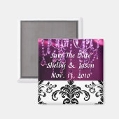 Damask paarse kroonluchter, Save The Da... Magneet (Voorkant / Achterkant)