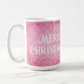  Damask Paarse Roze Ornamenten Kerst Koffiemok (Links)