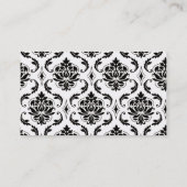 Damask Paarse Wedding Free Drink Coupon Card (Achterkant)