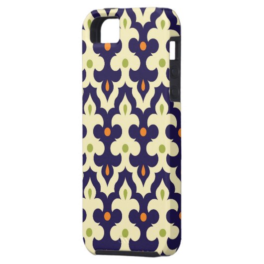 Damask paisley arabesque Moroccan patroon girly Case-Mate iPhone Case (Achterkant Links)