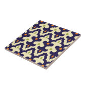 Damask paisley arabesque Moroccan patroon Tegeltje (Zijkant)