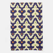 Damask paisley arabesque Moroccan patroon Theedoek (Verticaal)