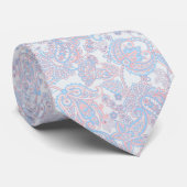 Damask Paisley Naadloze Vector Bloemenpatroon Stropdas (Opgerold)