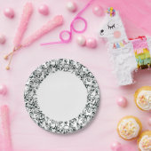 Damask Papieren Bordje (Feest)