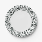 Damask Papieren Bordje (Voorkant)