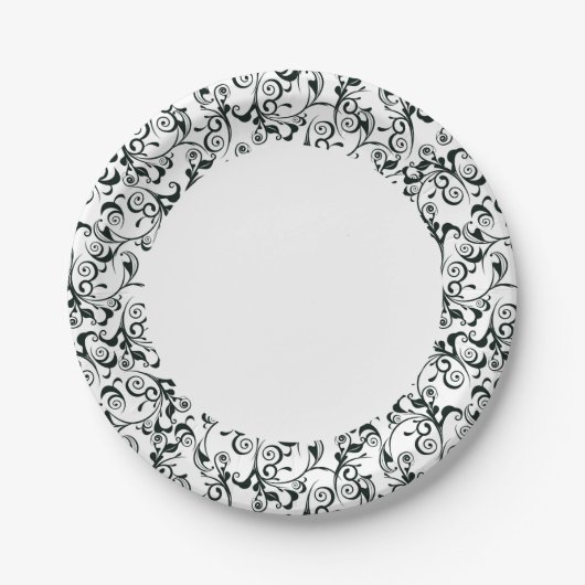 Damask Papieren Bordje (Voorkant)