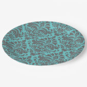 Damask Papieren Bordje (Gekanteld)