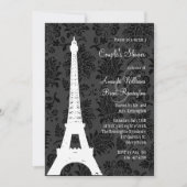 Damask Paris Couple's Shower Kaart (Voorkant)