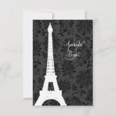 Damask Paris RSVP (zwart) (Achterkant)