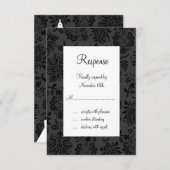 Damask Paris RSVP (zwart) (Voorkant / Achterkant)