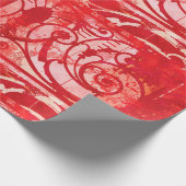  Damask Paris Valentijn Red en Roze Cadeaupapier (Hoek)