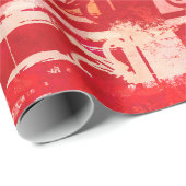  Damask Paris Valentijn Red en Roze Cadeaupapier (Rol Hoek)