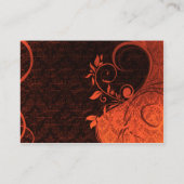 Damask Parisienne: Fiery Punk Rock Wedding Website Informatiekaartje (Achterkant)