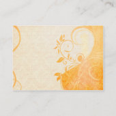 Damask Parisienne: Herfst Spice Wedding Website Informatiekaartje (Achterkant)