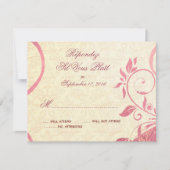 Damask Parisienne - Honeysuckle & Ivory RSVP (Voorkant)