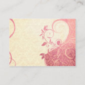 Damask Parisienne: Honeysuckle Wedding Website Informatiekaartje (Achterkant)