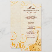 Damask Parisienne - Marmalade & Herfst Spice Menu (Voorkant / Achterkant)