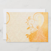 Damask Parisienne - Marmalade & Herfst Spice Weddi Kaart (Achterkant)