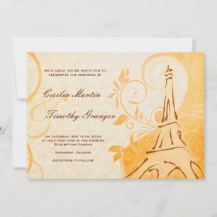 Damask Parisienne - Marmalade & Herfst Spice Weddi Kaart