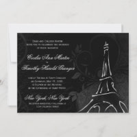 Damask Parisienne - Midnight Black Wedding