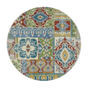Damask Patchwork: Kleurrijke Turkse Vintage. Snijplank
