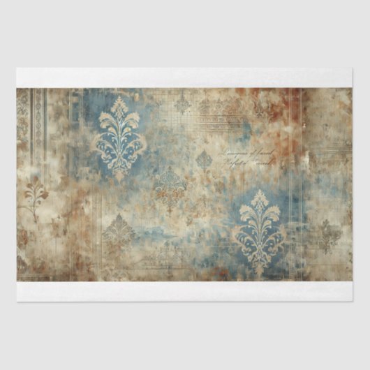 Damask Patina #1 Decoupage Tissuepapier (Voorkant)