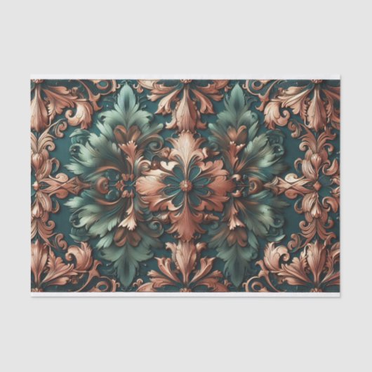 Damask Patina Decoupage Tissuepapier (Voorkant)