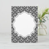 Damask patroon blanco kaart (Staand voorkant)