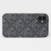 Damask Patroon Zwart Achtergrond-23961 Geïsoleerde Case-Mate iPhone Case (Achterkant (horizontaal))