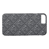 Damask Pattern Black Achtergrond-23961 Case-Mate iPhone Case (Achterkant (Horizontaal))