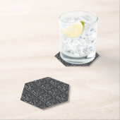 Damask Pattern Black Achtergrond-23961 Kartonnen Onderzetters (Insitu)