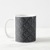 Damask Pattern Black Achtergrond-23961 Koffiemok (Links)