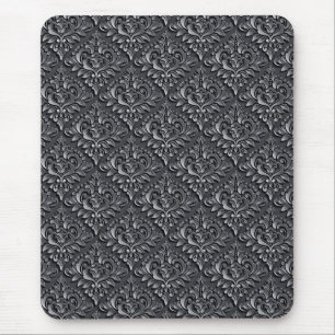 Damask Pattern Black Achtergrond-23961 Muismat