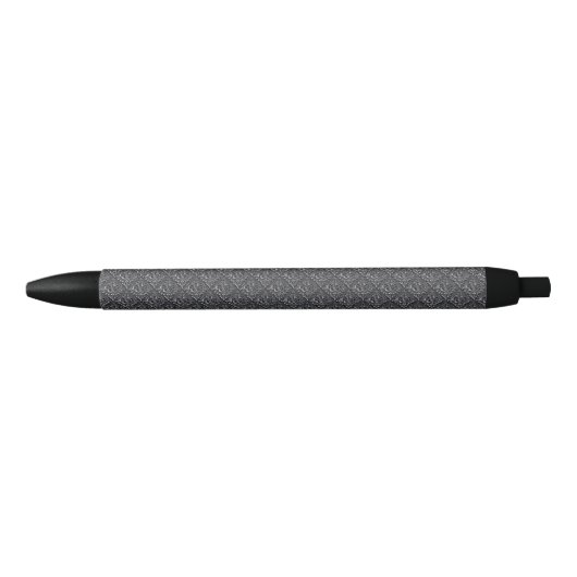 Damask Pattern Black Achtergrond-23961 Zwarte Inkt Pen (Voorkant)
