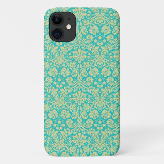 Damask Pattern, Blue Damask, French Damask Case-Mate iPhone Case (Achterkant)