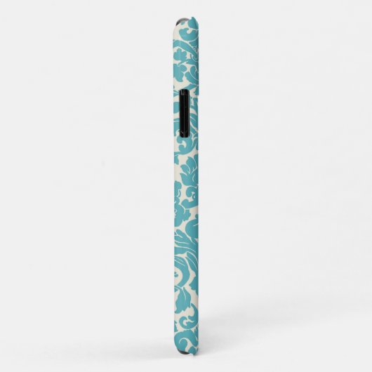Damask Pattern, Blue Damask, French Damask Case-Mate iPhone Case (Achterkant/rechts)