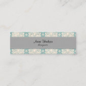 Damask Pattern, Blue Damask, French Damask Mini Visitekaartje (Voorkant)