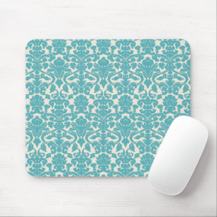 Damask Pattern, Blue Damask, French Damask Muismat